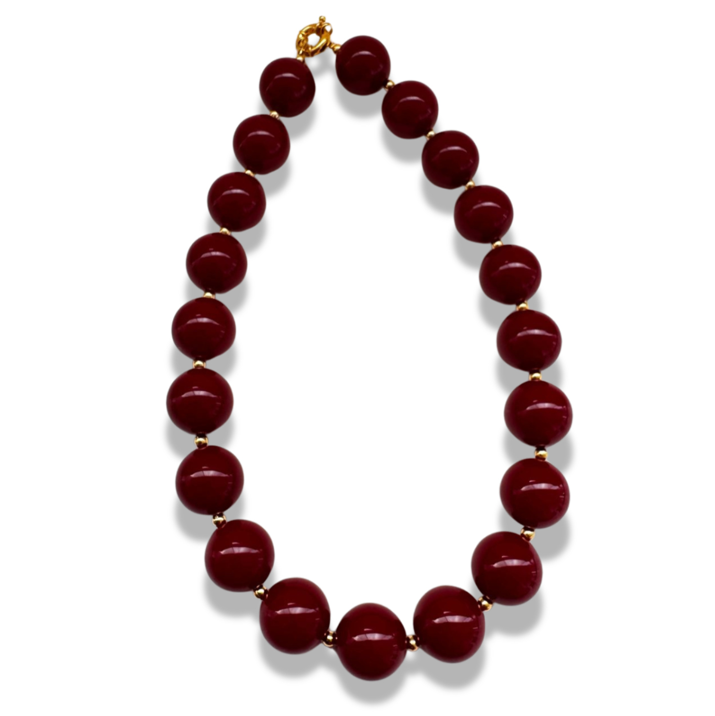 Collar Aurora Rojo intenso