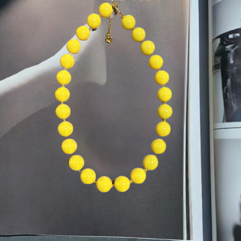 Collar Aurora Midi Amarillo