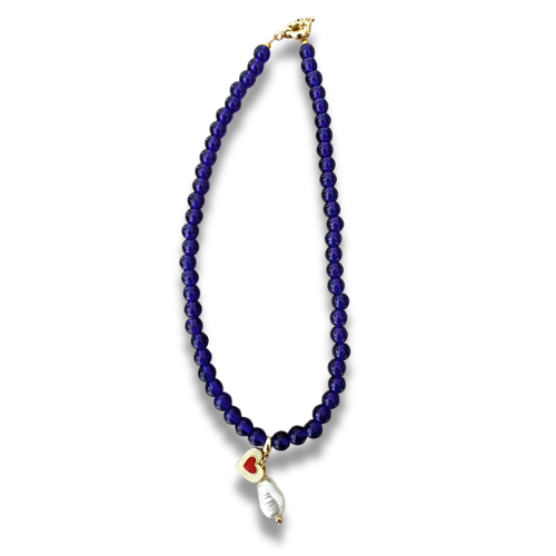 Collar Martina Azul Rey